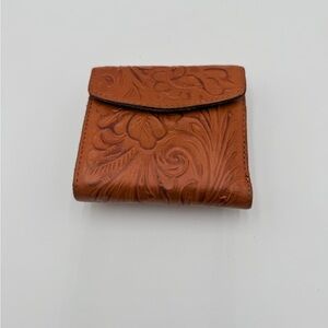 PATRICIA NASH Brown Leather Reiti Bifold Heritage Wallet Luxury Designer